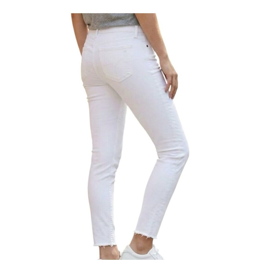 rag & bone White Dre Capri Cropped Slim Ankle Jeans